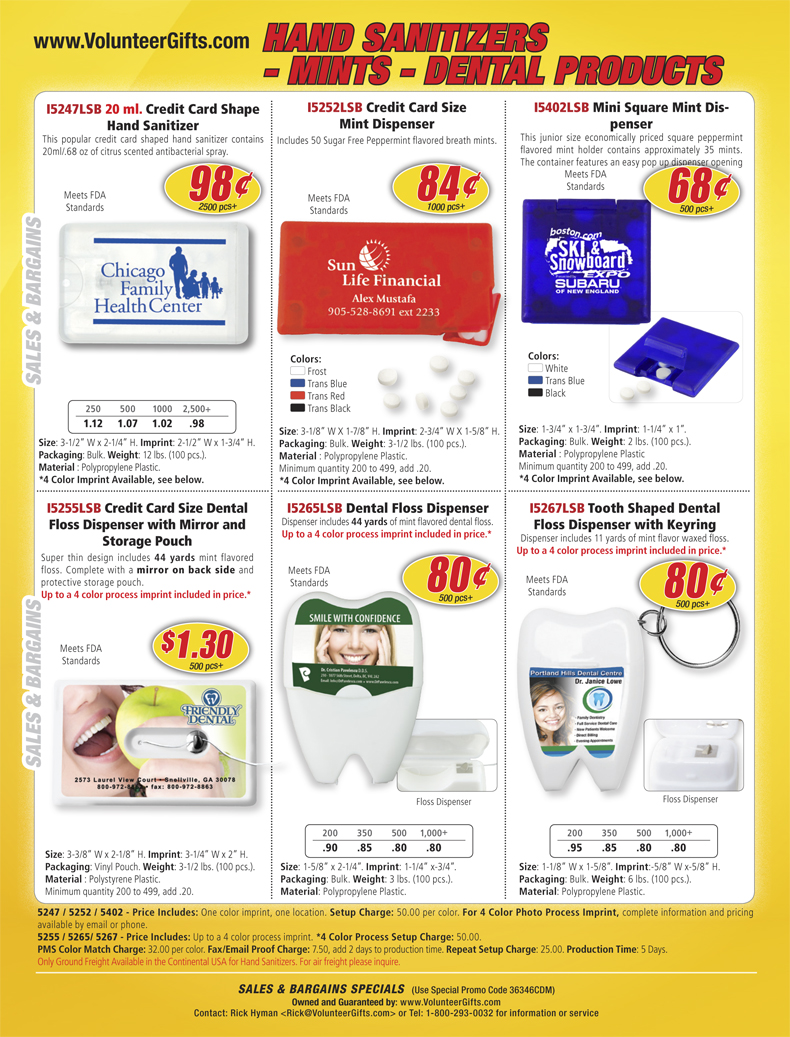 Hand Sanitizers - Mints - Dental Products Hand Sanitizers - Mints - Dental Products